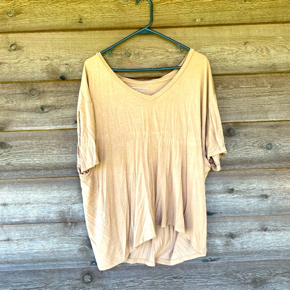 American Eagle Tan Soft & Sexy shirt